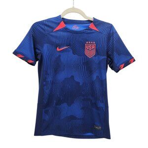 Nike USA USWNT Youth Large Jersey Soccer 4 Star Away Hyper Royal Blue